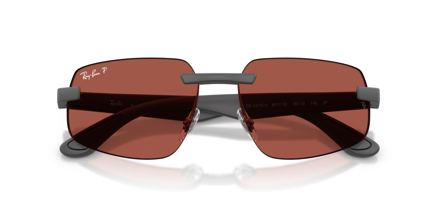 Lentes de sol Ray Ban Rb4475Ch , Gry Mt, Red Polarizado
