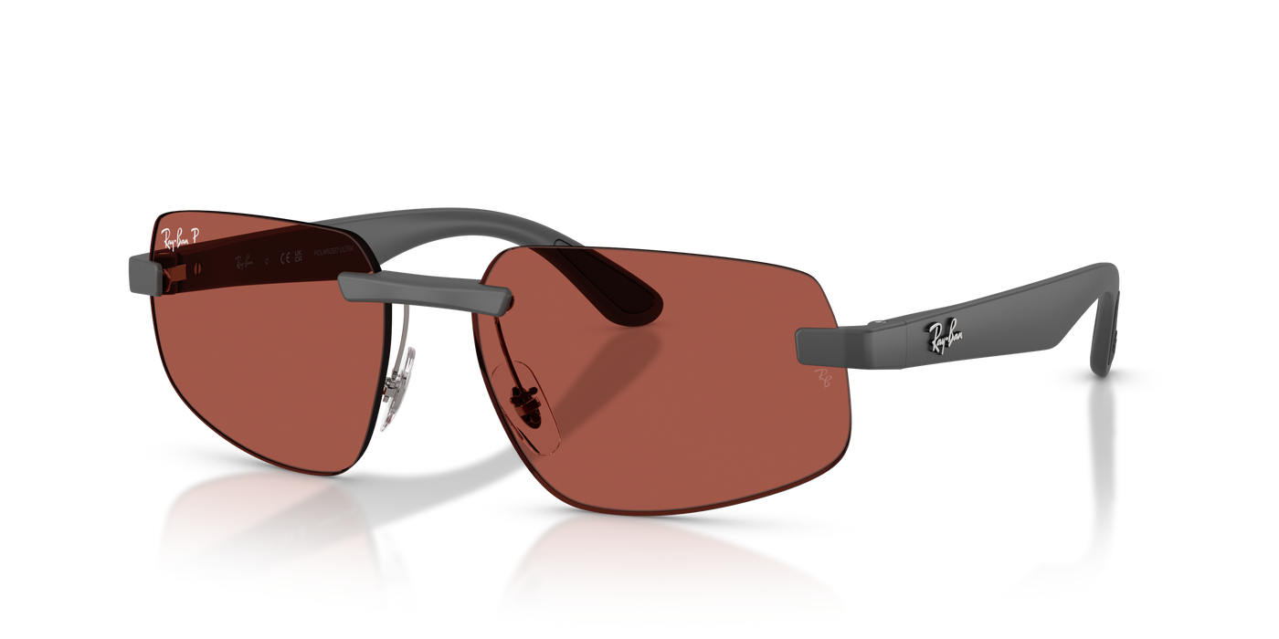 Lentes de sol Ray Ban Rb4475Ch , Gry Mt, Red Polarizado