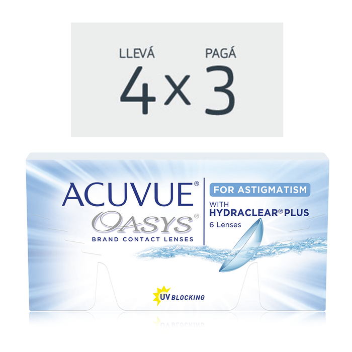 Lentes de contacto Acuvue Oasys para Astigmatismo