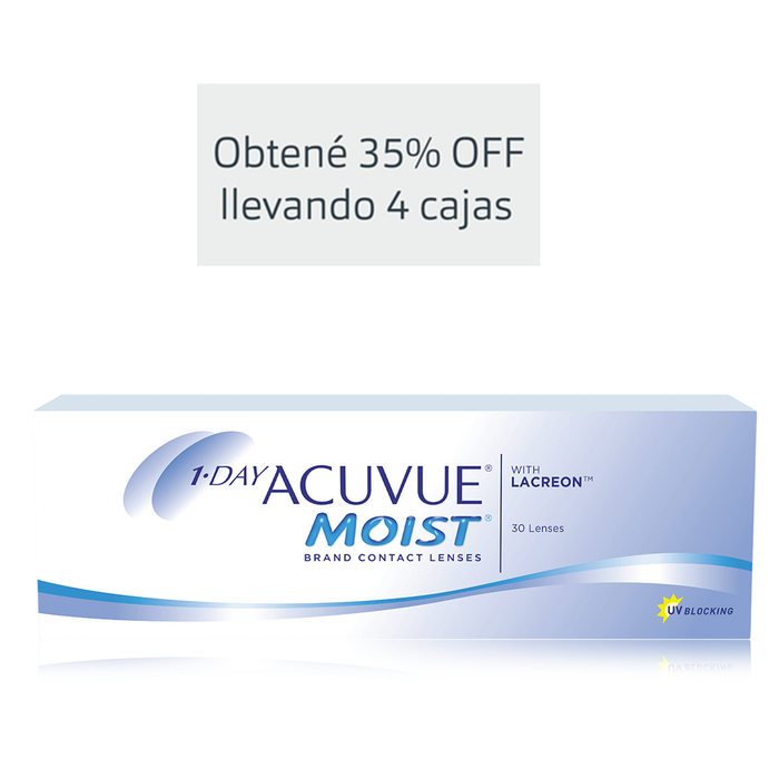 Lentes de contacto Acuvue Moist 1 day