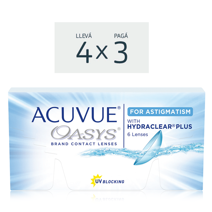 Lentes de contacto Acuvue Oasys para Astigmatismo