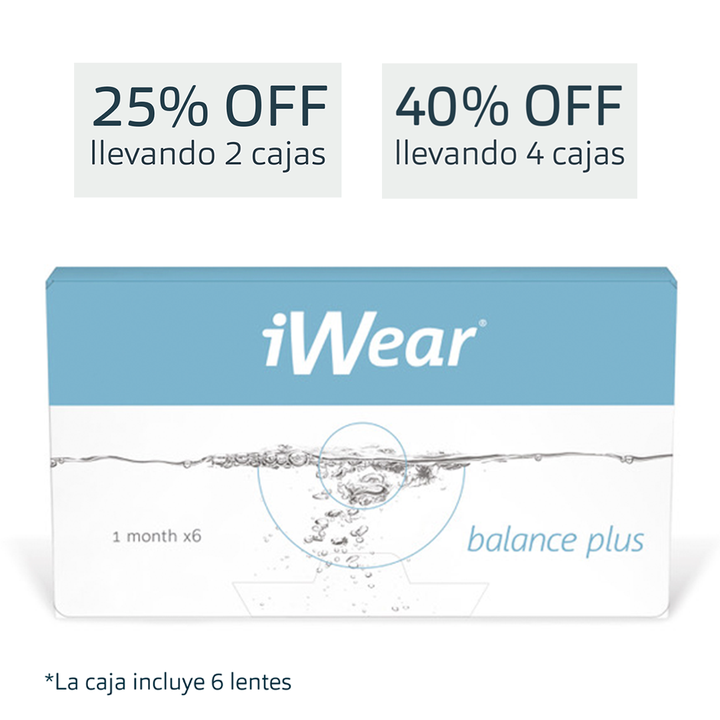 Lentes de contacto iWear Balance Plus