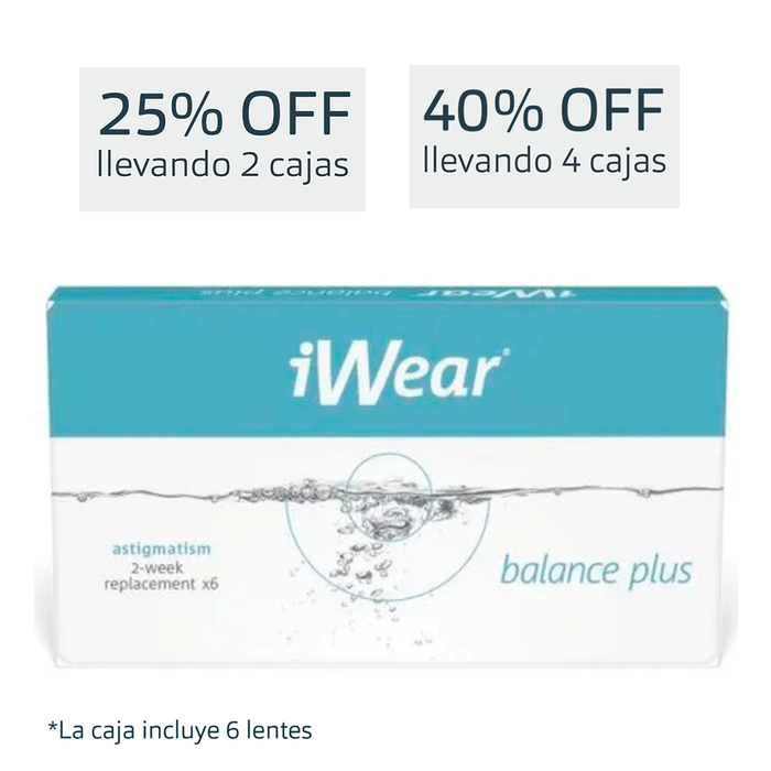 Lentes de contacto iWear Balance Plus Astigmatismo