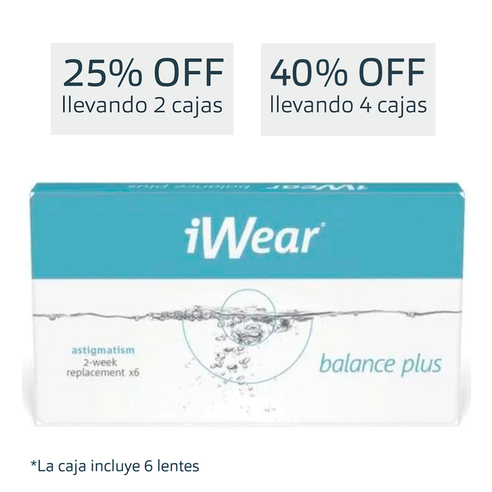 Lentes de contacto iWear Balance Plus Astigmatismo