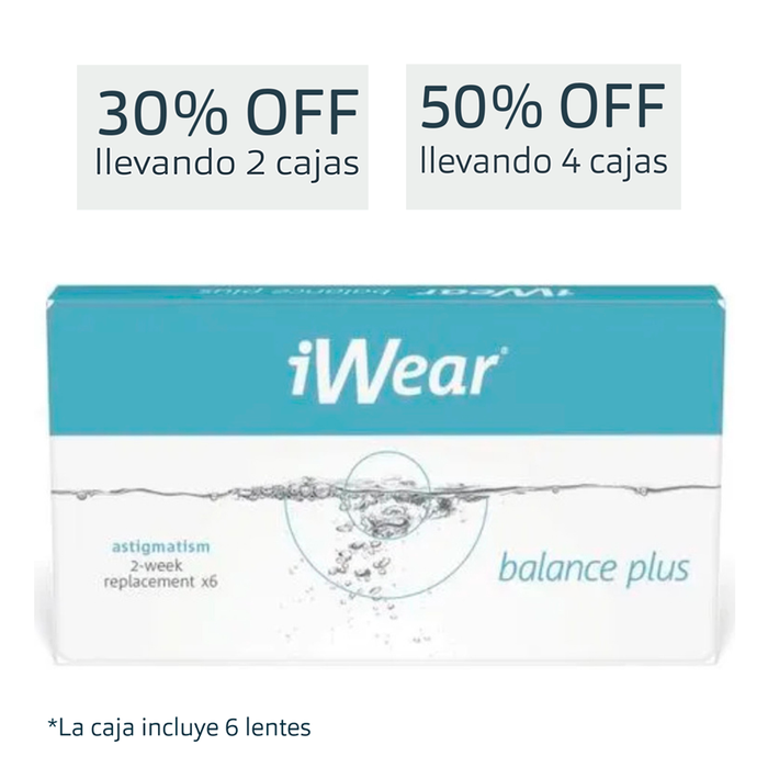 Lentes de contacto iWear Balance Plus Astigmatismo