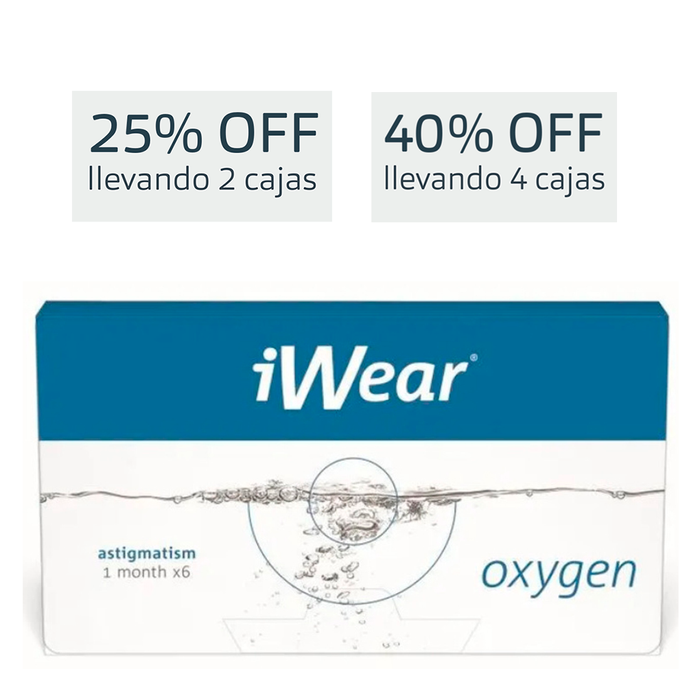 Lentes de contacto iWear Oxygen Astigmatismo