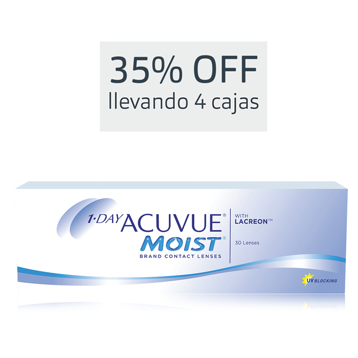 Lentes de contacto Acuvue Moist 1 day