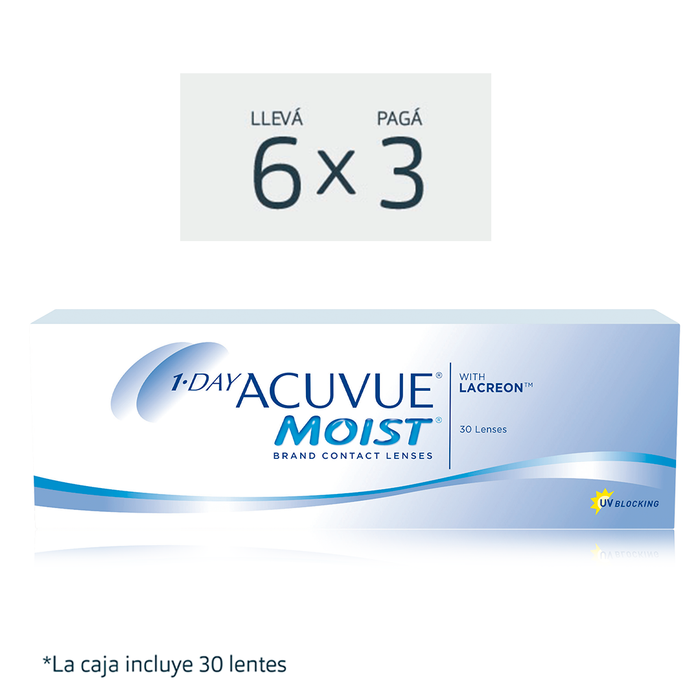 Lentes de contacto Acuvue Moist 1 day